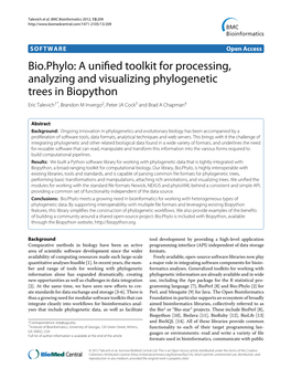 Downloaded, Read by Bio.Phylo, and Plotted with Default Settings