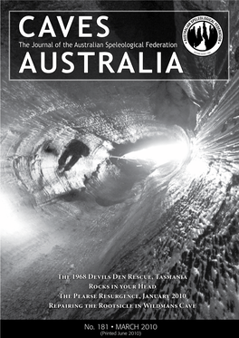 The Journal of the Australian Speleological Federation the 1968