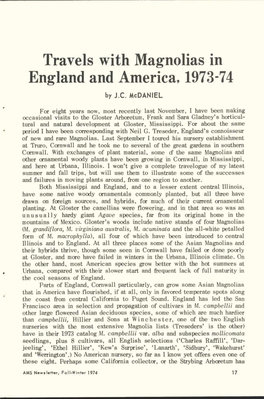 England and America, 1973-74