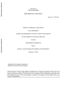 World Bank Document