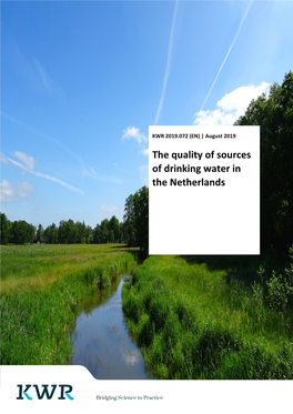 The Quality of Sources of Drinking Water in the Netherlands