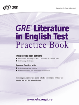 GRE Literature in English Test Practice Book