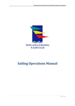 NCYC Sailing Operations Manual