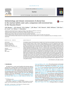 Sedimentology and Climatic Environment of Alluvial Fans in the Martian Saheki Crater and a Comparison with Terrestrial Fans in the Atacama Desert ⇑ A.M