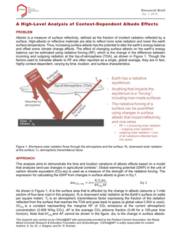 A High-Level Analysis of Context-Dependent Albedo Effects