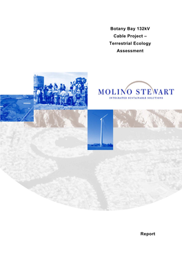 Botany Bay 132Kv Cable Project – Terrestrial Ecology Assessment Report I