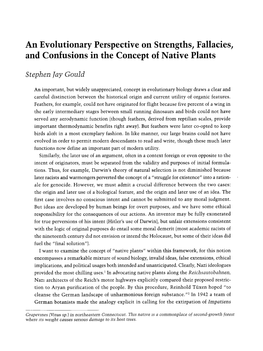 An Evolutionary Perspective on Strengths, Fallacies, and Confusions in the Concept of Native Plants