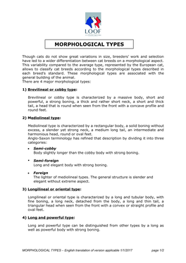 Morphological Types