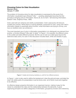 Choosing Colors for Data Visualization Maureen Stone January 17, 2006