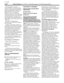 Federal Register/Vol. 80, No. 8/Tuesday, January 13, 2015