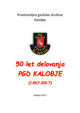 Prostovoljno Gasilsko Društvo Kalobje