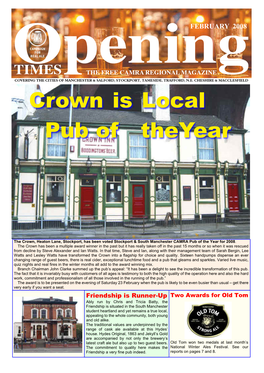 Crown Is Local Pub of Theyear