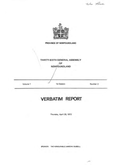 Verbatim Report