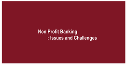 Non Profit Banking