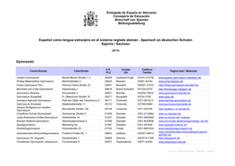 Spanisch an Deutschen Schulen Sajonia / Sachsen Gymnasien