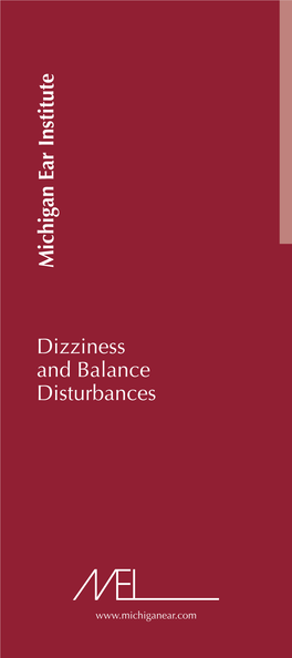 Dizziness and Balance Disturbances