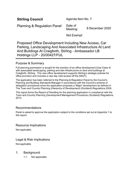 Proposed Office Development Including New Access, Car Parking