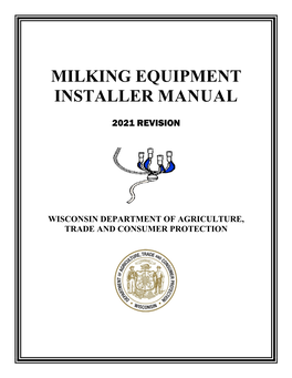 Milking Equipment Installer Manual