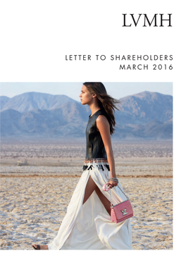 Letter to Shareholders Lvmh