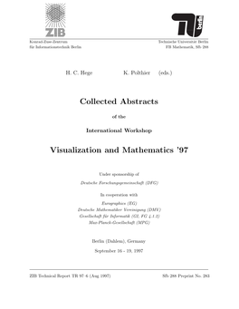 Collected Abstracts Visualization and Mathematics