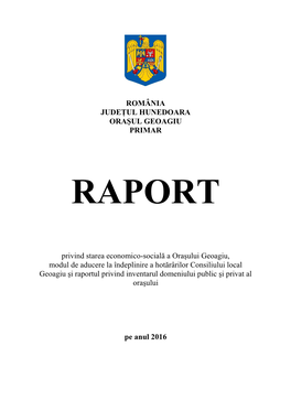 România Județul Hunedoara Oraşul Geoagiu Primar