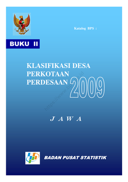 Klasifikasi Desa Perkotaan Perdesaan