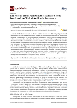 The Role of Efflux Pumps in the Transition from Low-Level To