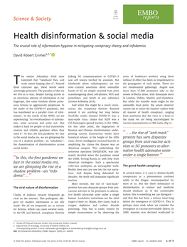 Health Disinformation &