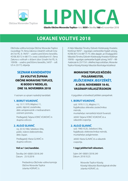 Lokalne Volitve 2018