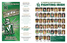 Fighting Irish 2013-2014 Winter SPORTS PROGRAM $1.00