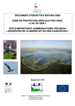 Lac Du Der » Site D'importance Communautaire Fr2100334