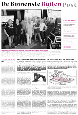 De Binnenste Buiten Post Is Een Uit- Leezje En Drumt Yn in Hardrock- Gave Van De Stichting Dorpsblad ‘De Band