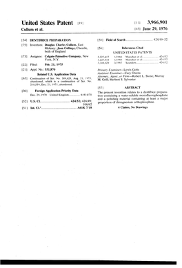 United States Patent 19 | 1 || 3,966,901 Cullum Et Al