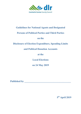 Guidelines for National Agents and Designated Persons of Political