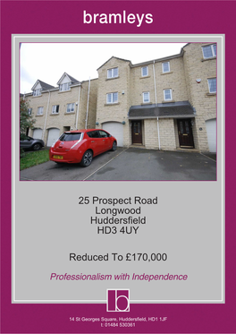 25 Prospect Road Longwood Huddersfield HD3 4UY Reduced to £170,000