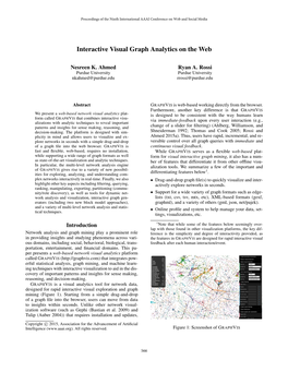 Interactive Visual Graph Analytics on the Web