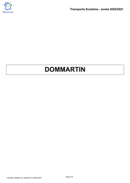 Mairie De Dommartin