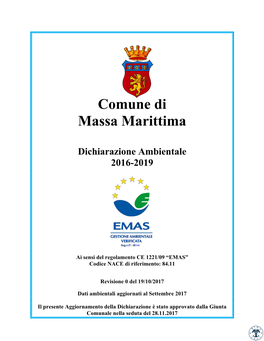 Dichiarazione Ambientale 2016-2019