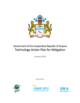 Guyana Technology Action Plan for Mitigation