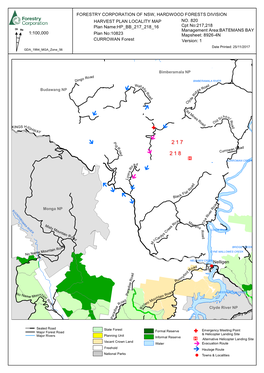 Currowan State Forest Compartments 217 and 218 Harvest Plan.Pdf