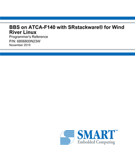 BBS on ATCA-F140 with SRS for WRL Programmer's Reference