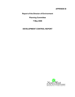 Report of the Head of Planning and Development