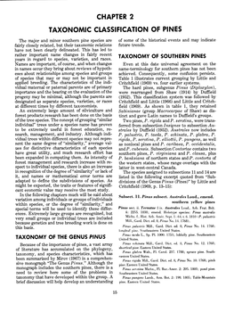 Chapter 2 Taxonomic Classification of Pines