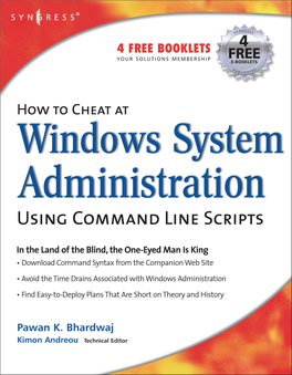 How to Cheat at Windows System Administration Using Command Line Scripts (2006).Pdf