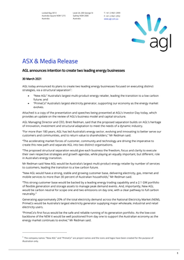 ASX & Media Release