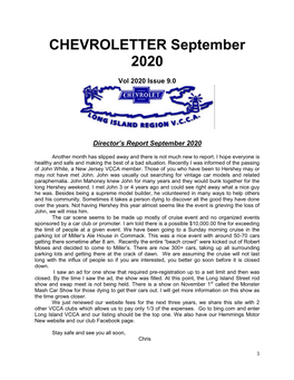 CHEVROLETTER September 2020