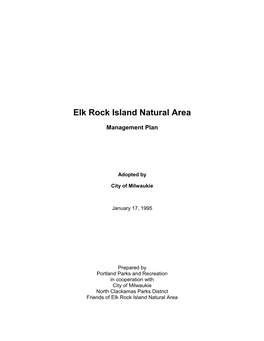 Elk Rock Island Natural Area