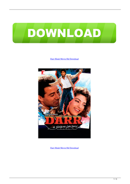 Darr Hindi Movie Hd Download