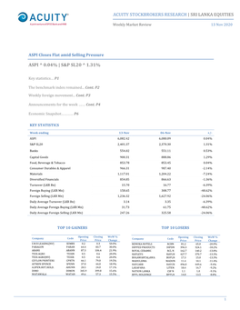 Acuity Stockbrokers Research | Sri Lanka Equities