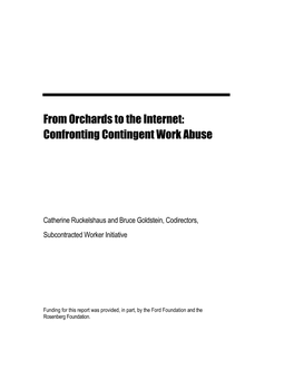 From Orchards to the Internet: Confronting Contingent Work Abuse